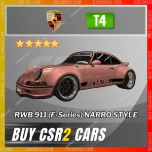 Csr2 Porsche Rwb 911 F Series Narro Style Gold Stars Car | Csr2 Mods