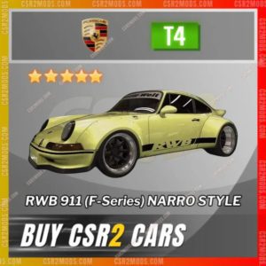 Csr2 Porsche Rwb 911 F Series Narro Style Gold Stars Car | Csr2 Mods