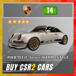 Csr2 Porsche Rwb 911 F Series Narro Style Gold Stars Car | Csr2 Mods