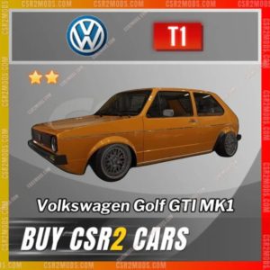 Csr2 Volkswagen Golf Gti Mk1 Gold Stars Car | Csr2 Mods