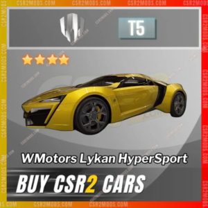 Csr2 W Motors Lykan Hypersport Gold Stars Car | Csr2 Mods
